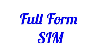 Full Form Of SIM