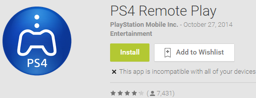 تحميل تطبيق PlayStation Remote Play من متجر التطبيقات
