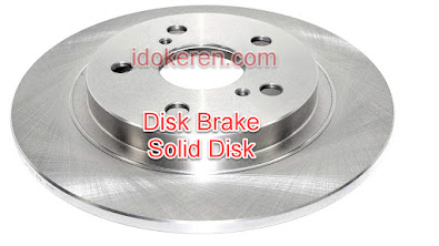 Gambar Komponen Rem Cakram  Disk Brake Solid Disk