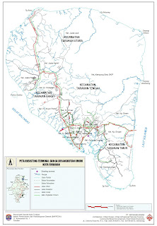 Peta Eksisting Terminal dan Jalur Angkutan Umum Kota Tarakan