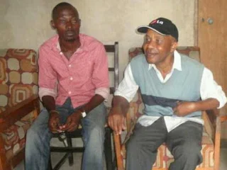 The former KBC presenter Eddy Fondo with child Kelvin Safari Fondo in his Kaloleni home. PHOTO| Courtesy ELIAS YAA (The star)