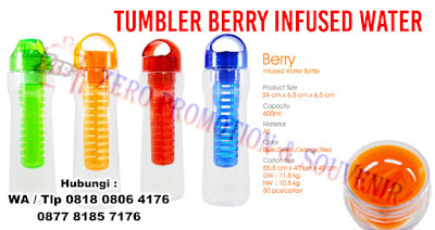  Jual Botol Minum Buah model Berry Infused water, Tumbler Berry Infused Water, Botol minum Berry, Souvenir Botol Infused Water Promosi, tumbler Chielo Berry Murah 