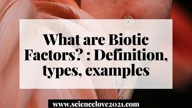 What are Biotic Factors? : Definition, types, examples