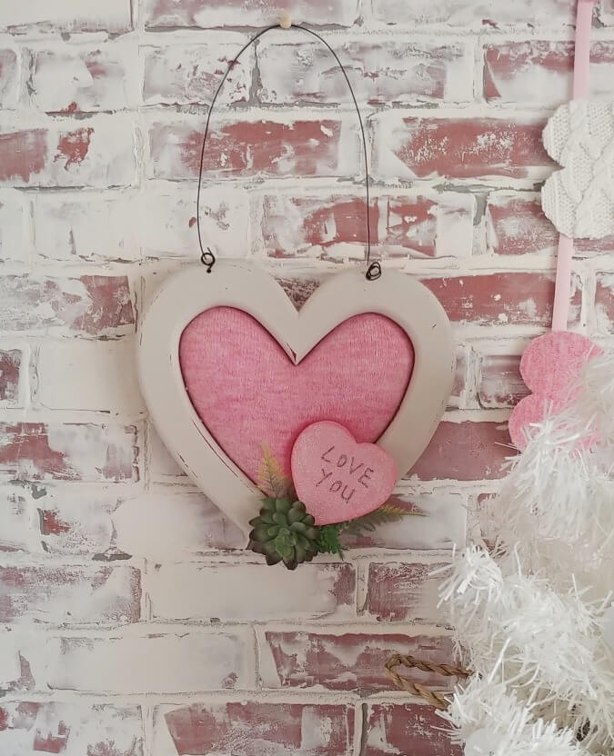 Upcycled Wooden Heart Valentine