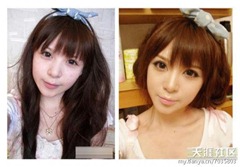 chinese girls makeup before and after  (3)