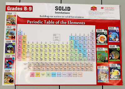 Promotional Poster with Periodic Table of the Elements for Grades 8-9