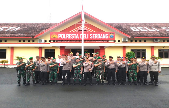 Apel Sinergitas Dandim 0204 dan Kapolresta Deliserdang