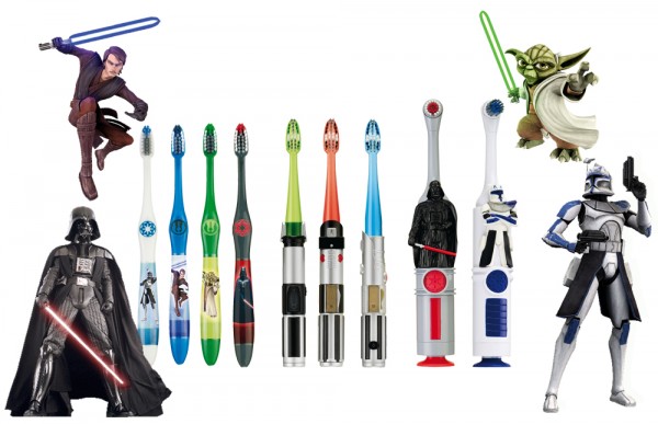 30 lots de 3 brosses à dents "Star Wars"