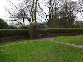 Park bench at Vernon Park in Stockport