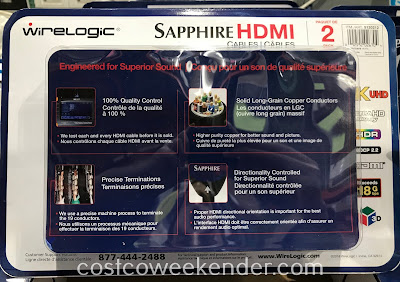 Costco 5120212 - Wirelogic Sapphire HDMI Cables: necessary for any entertainment system