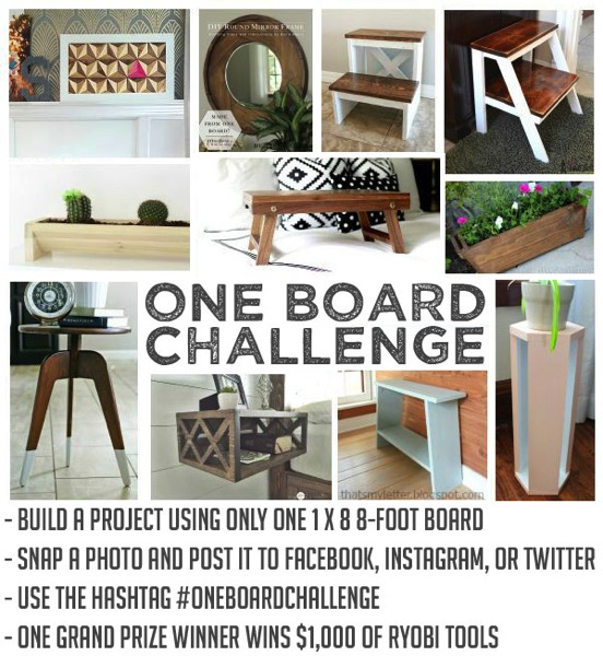 Enter to Win $1000 worth of tools.  Just create ANYTHING with a single board and share it with us! 