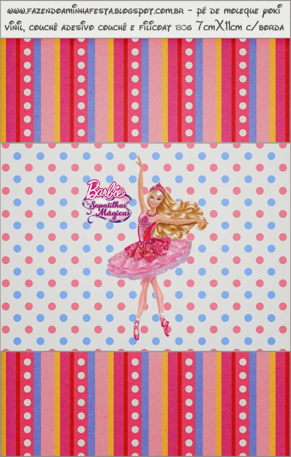 Barbie Magic Shoes Free Printable  Candy Bar  Labels.