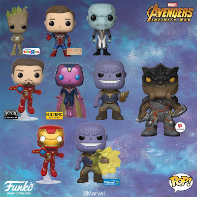 Avengers: Infinity War Pop! Retailer Exclusive Vinyl Figures by Funko x Marvel