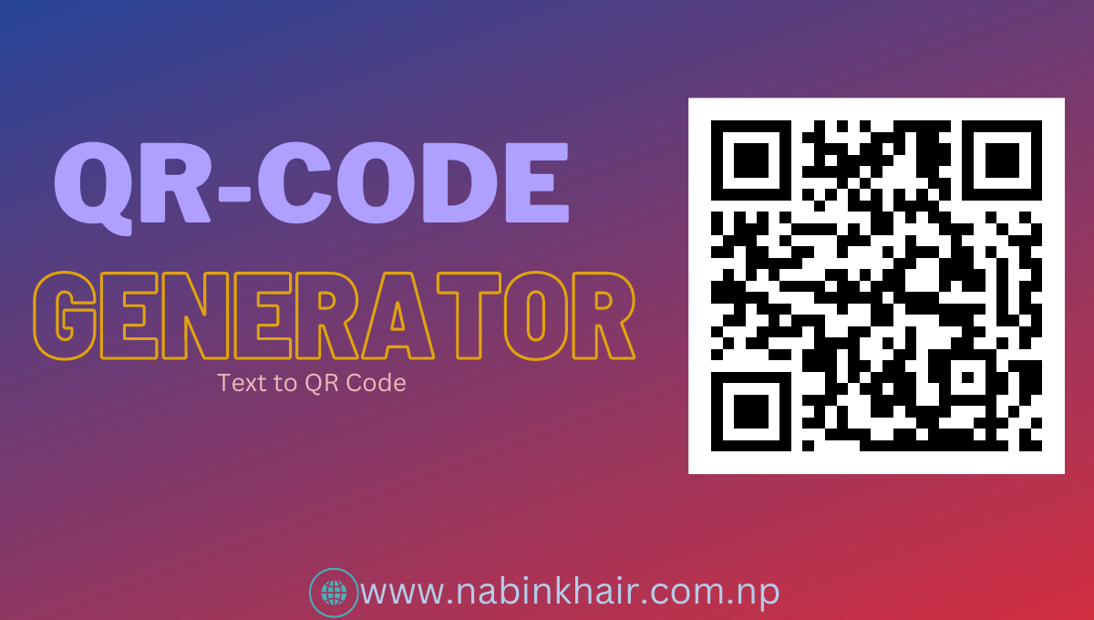 QR Code Generator-Nabin Khair
