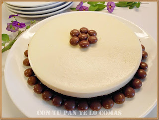 Tarta de chocolate blanco