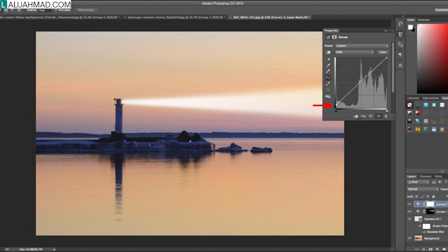 cara membuat efek cahaya di Photoshop