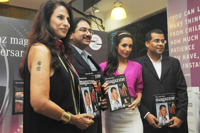 malaika arrora khan at mercedes benz magazine launch. cute stills