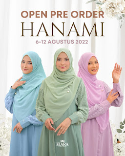 Koleksi Gamis Kiara terbaru Hanami Dress