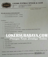 Karir Surabaya Terbaru di Livana Roemah Spikoe & Cake Oktober 2019