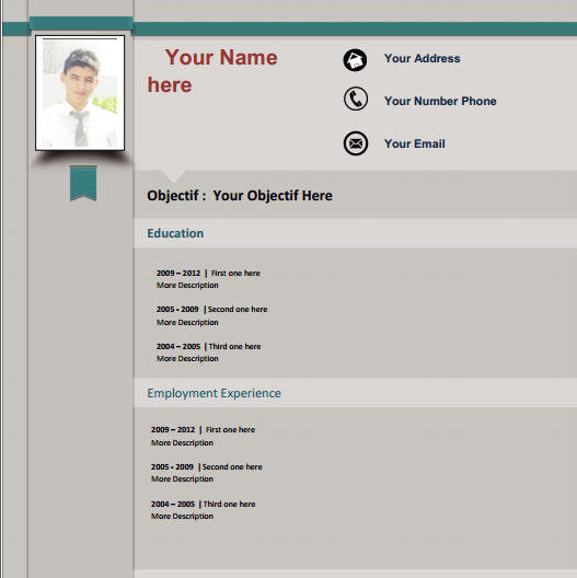 Modele cv pfe - CV Anonyme