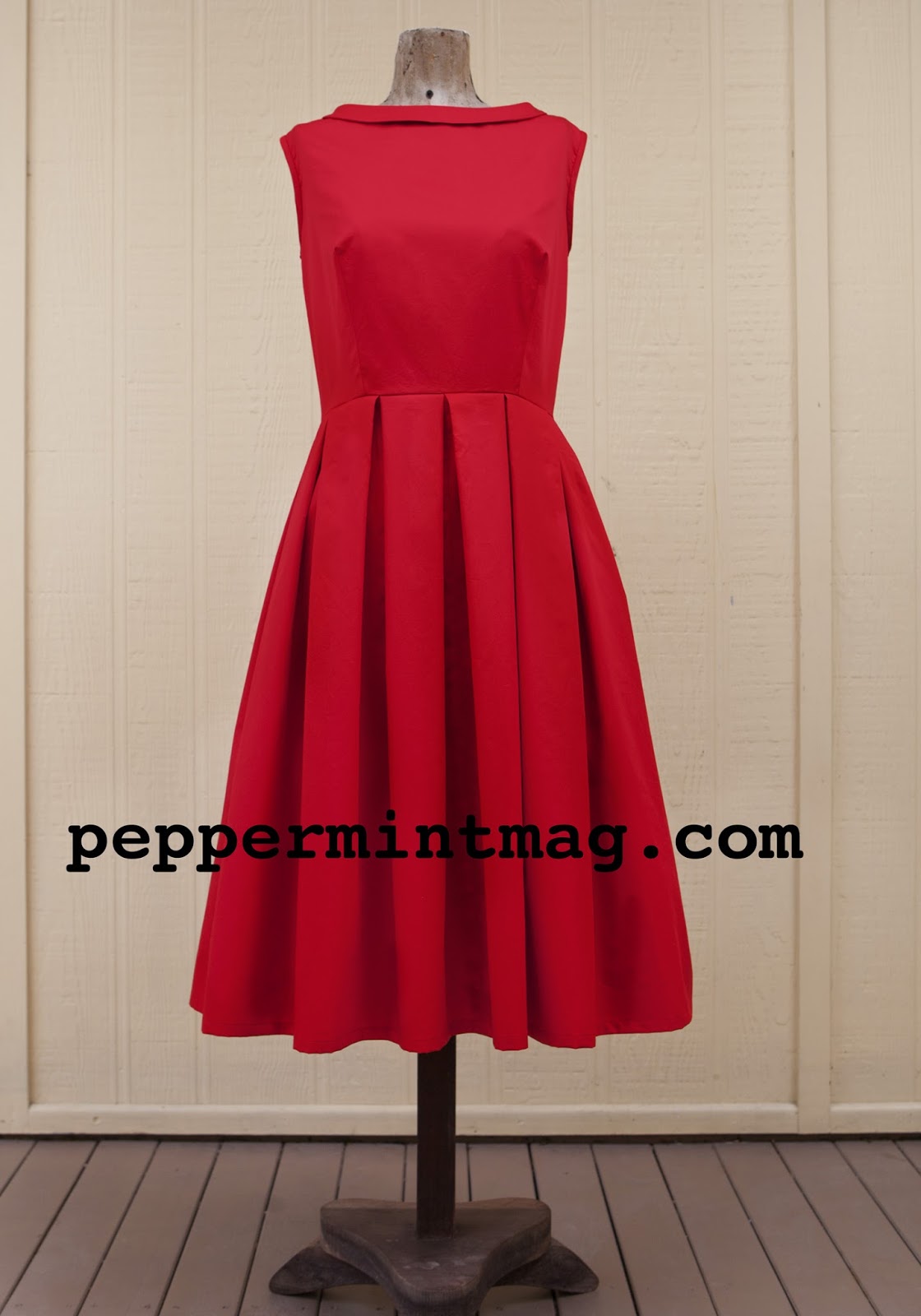 Free 1950's Sewing Pattern - Pleated Prom Dress