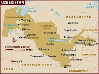 Uzbekistan Map