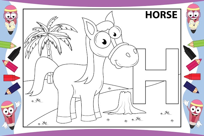 Coloring Animal-Free Download(horse)