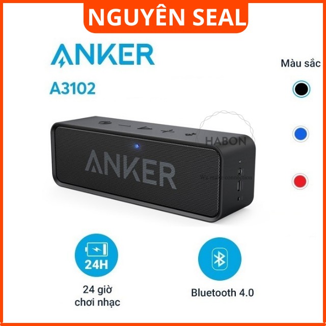 Loa Bluetooth Anker A3102 SoundCore Stereo - 6W Chính Hãng