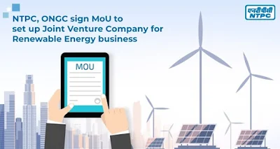 NTPC, ONGC sign MoU to set up Joint Venture Company for Renewable Energy Business: Highlights with Details