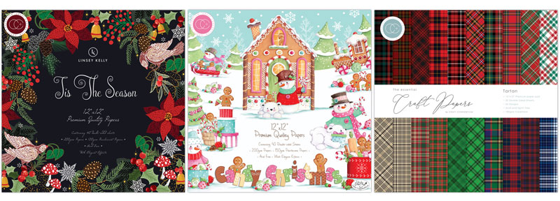 Christmas products from Craft Consortium, Tis the Season, Candy Christmas and Tartan