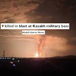  9 killed in blast at Kazakh military base