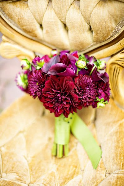 Pretty Plum Wedding Bouquets