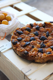 Fougasse façon pudding mirabelles olives