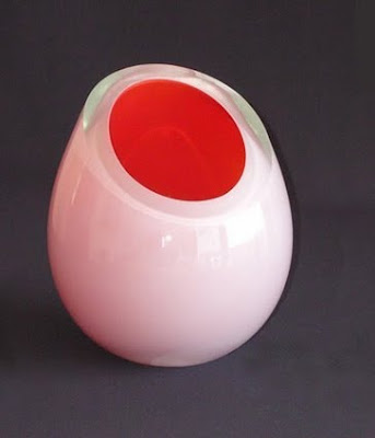Unique oval glass vase, Unique, Modern Vase, Vase,Glass Handicraft, Collection