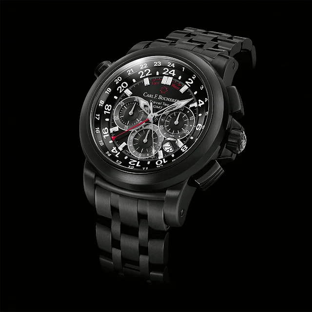 Carl F. Bucherer Patravi TravelTec Black Automatic Watch