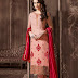 XCLUSIVE CHHABRA Pink Embroidered Dress Material