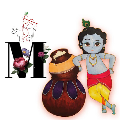 Krishna Alphabet M Image