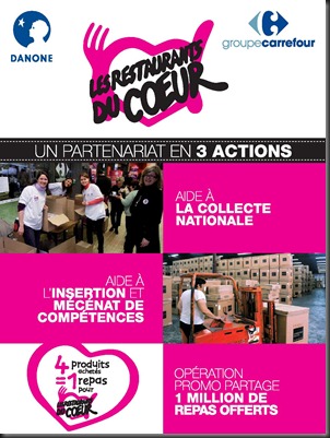 Danone et Carrefour pour les Restos