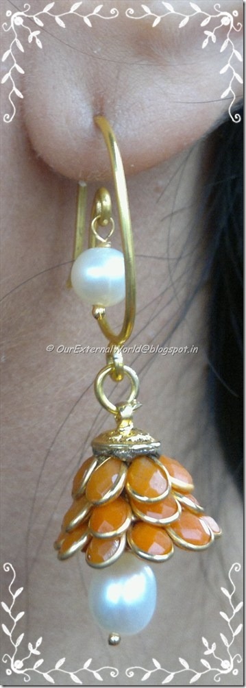 gold-pearl-drop-orange-stone-earrings-