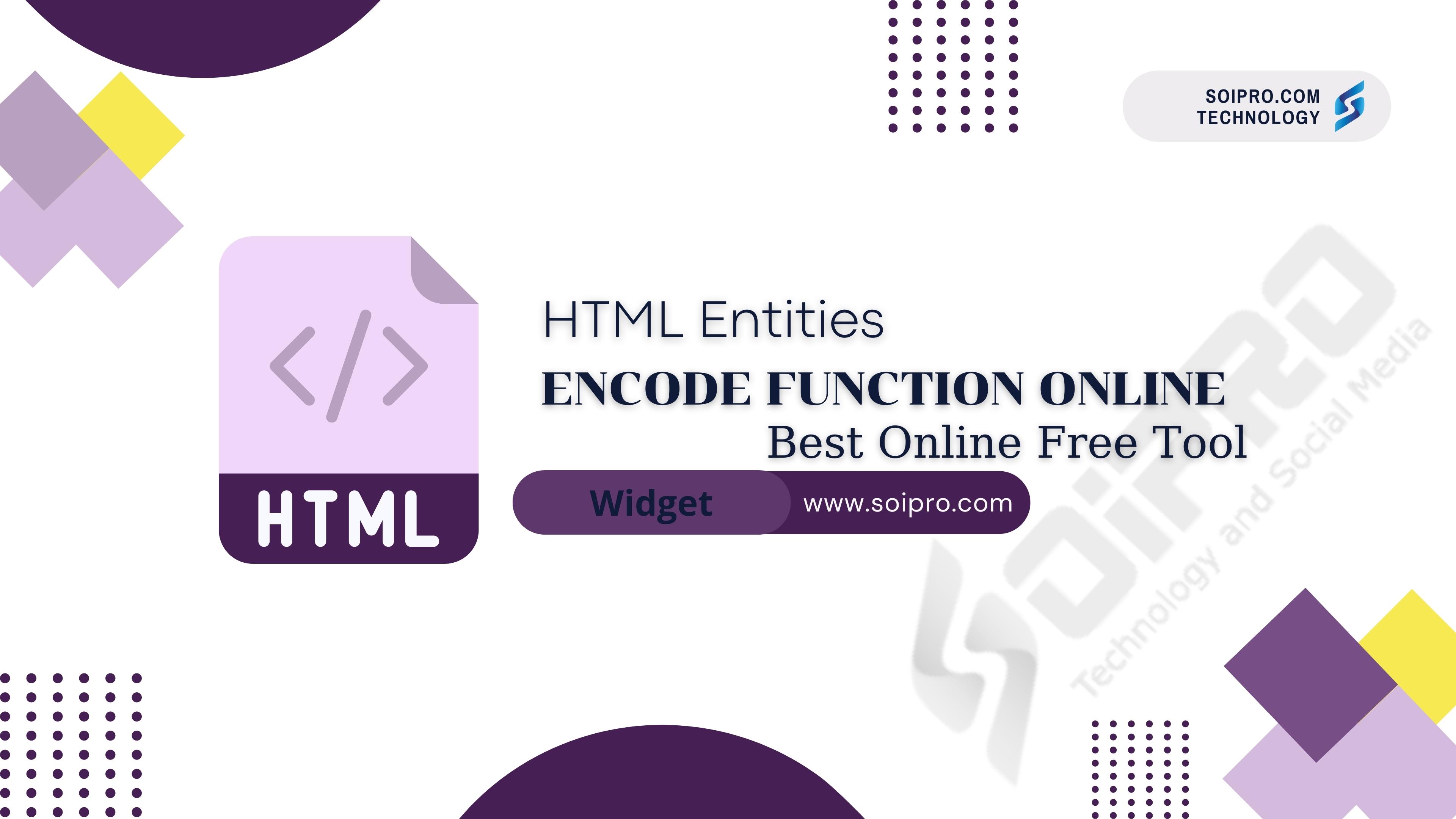 HTML online encode function
