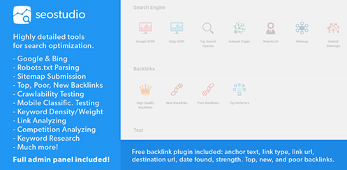 Download Free SEO Studio PHP Script v1.0