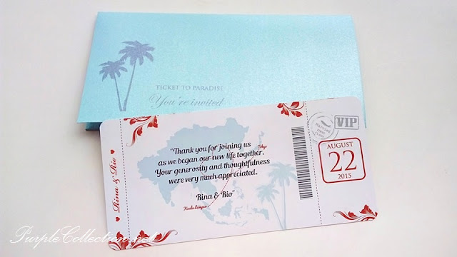 wedding boarding pass, invitation card, printing, kuala lumpur, ticket to paradise, malaysia, singapore, johor bahru, kuching, sarawak, sabah, sandakan, kota kinabalu, miri, bintulu, labuan, penang, seremban, ipoh, perak, kuantan, bentong, pahang, perlis, kedah, USA, canada, australia, melbourne, sydney, NSW, perth, brisbane, adelaide, cairns, personalised, personalized, elegant, unique, special, colours, floral, peonies, china, pearl tiffany blue, art card, envelope 80g, strands, handmade, hand crafted, red, map, japan, tokyo, beautiful, simple, airline, passport, travel, beach, theme, decoration, the ritz carlton, jalan imbi, pudu, kad-kad kahwin, murah, bunting, logo, design, 2015, barcode, chinese, japanese, coconut trees