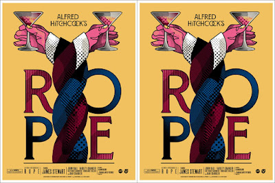 Alfred Hitchcock’s Rope Movie Poster Screen Print by We Buy Your Kids x Mondo