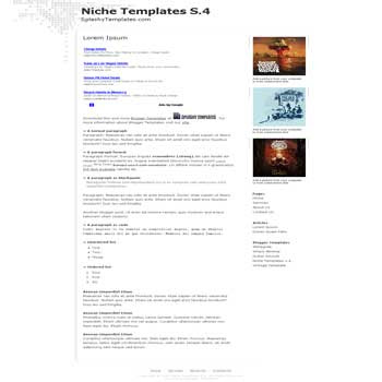 free blogger template Niche Templates s.4 with 2 column blogger template