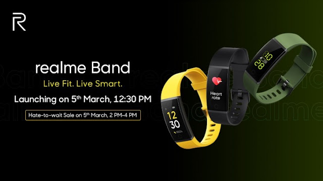 The Realme Band launching on 5th March 2020
