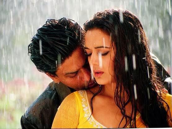 Love Couple Image in Rain