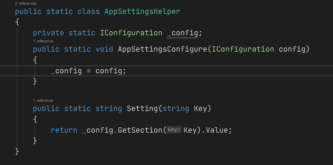 access-configuration-settings-asp-net-core-6-0-static-class