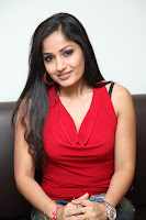 Madhavi, Latha, In, Red, Sleeveless, Tops