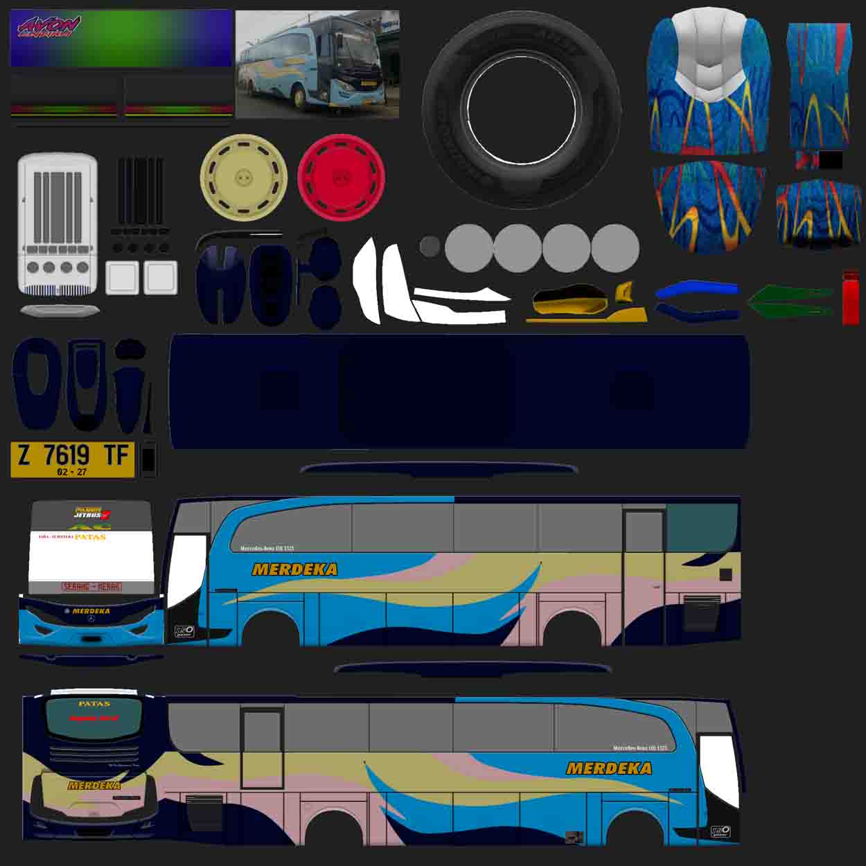 gambar livery bus simulator merdeka