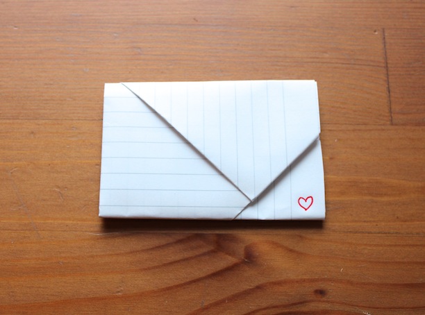 how to fold origami notes for valentines day like you did in junior high and middle school